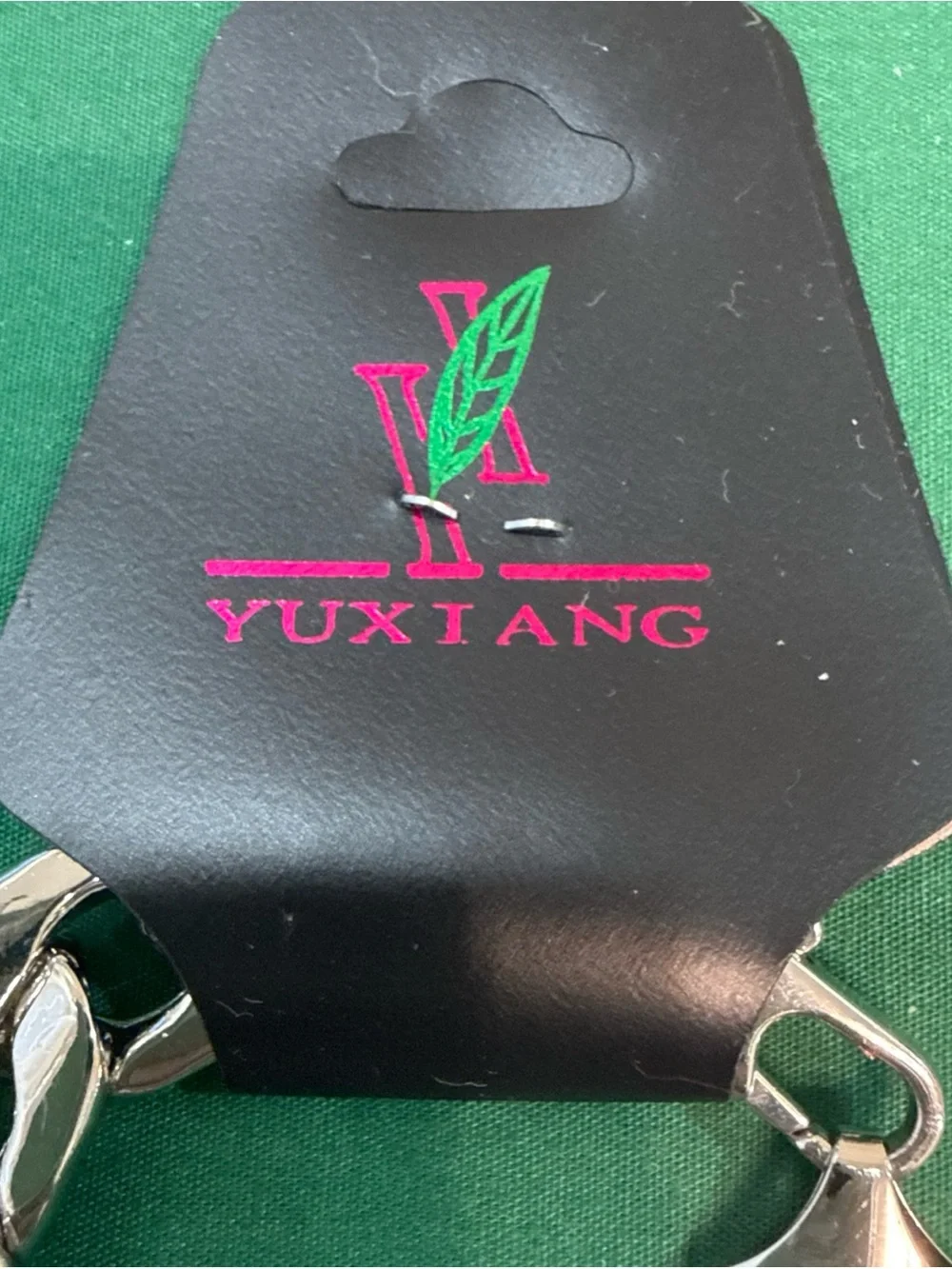 Yuxiang Thick SilverTone Link Chain Necklace. Heavy. 9E